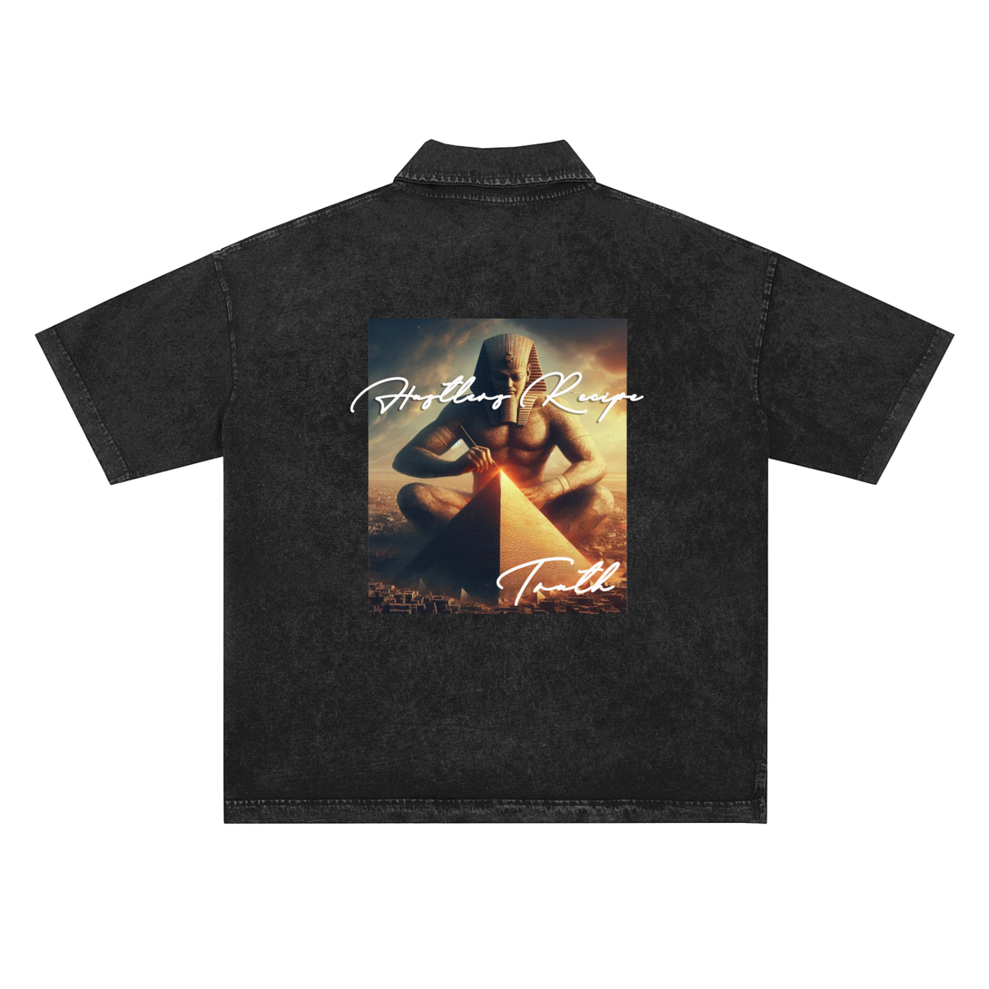 Heavyweight Snow-Washed Polo T-Shirt