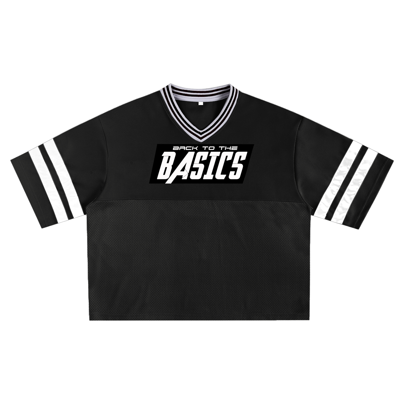 Taped Mesh Boxy T-shirt