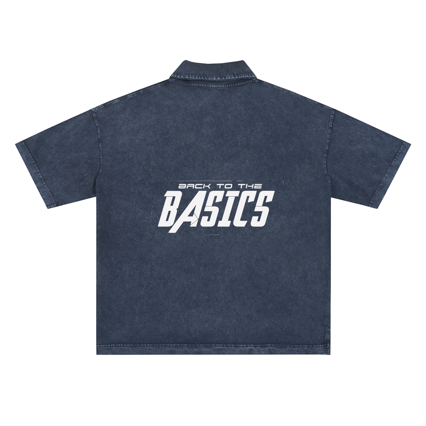 Heavyweight Snow-Washed Polo T-Shirt