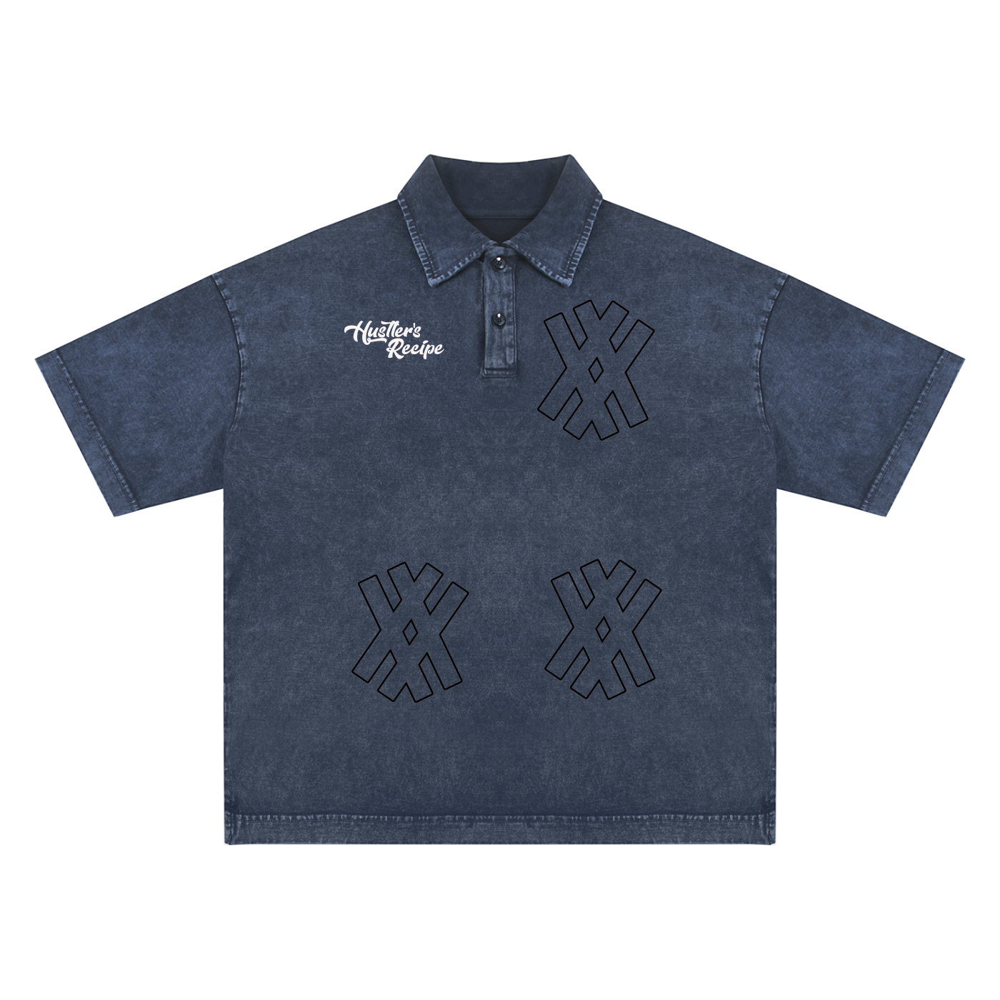Heavyweight Snow-Washed Polo T-Shirt