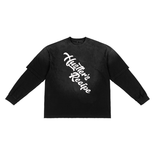 Sunfade Hand-Frayed Faux Two-Piece T-Shirt
