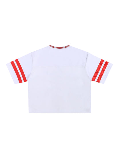 Taped Mesh Boxy T-shirt